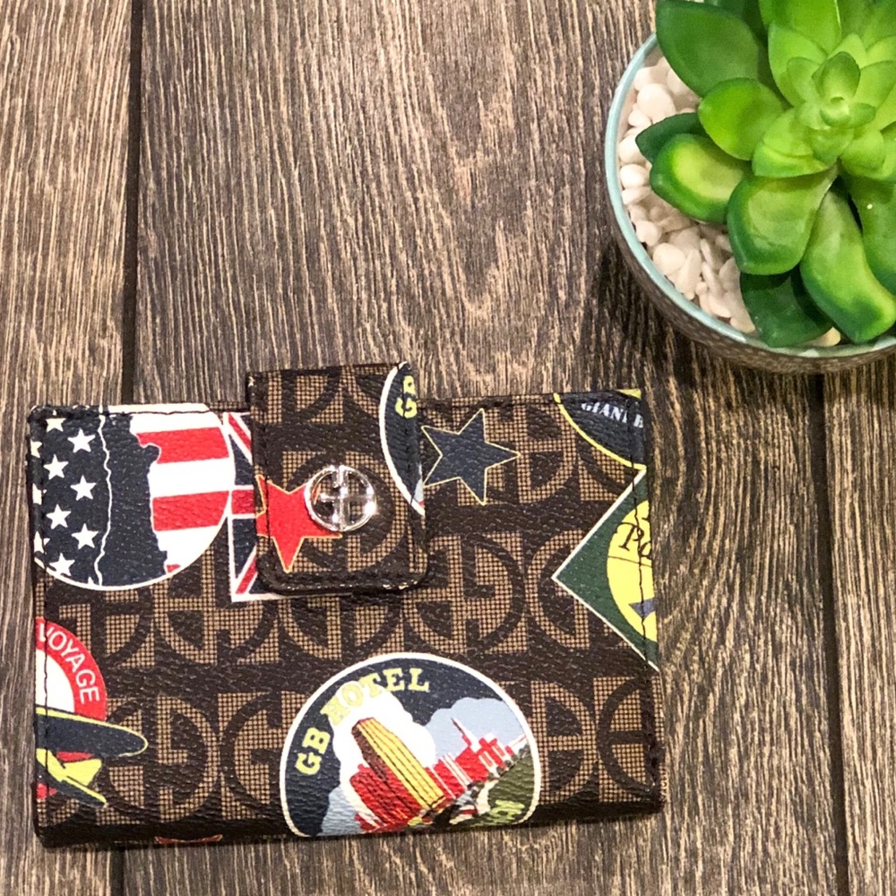 Giani Bernini Postcard Print Wallet - image 1